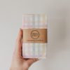 Pastel gingham Unpapar Towel